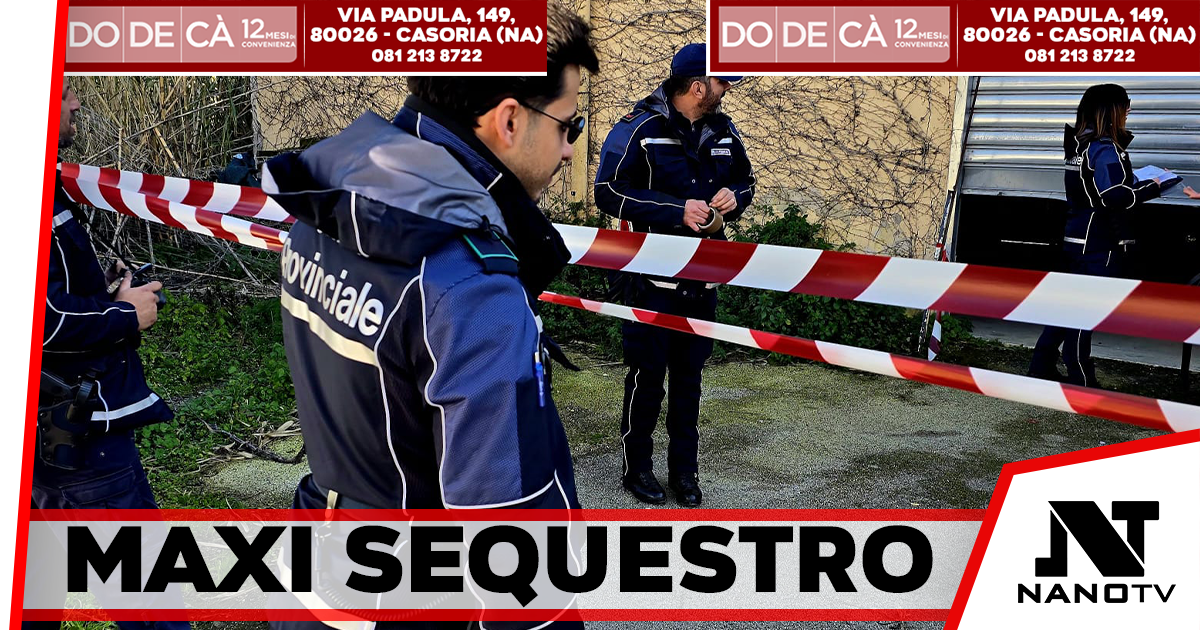 Mondragone, maxi sequestro nella Terra dei Fuochi: sigilli a un’area di 4mila metri quadri