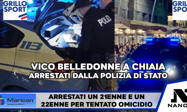 Napoli. Vicoletto Belledonne a Chiaia: esplodono un colpo d’arma da fuoco all’indirizzo di un uomo. Arrestati dalla Polizia di Stato
