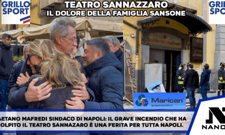 Napoli. Il dolore della famiglia Sansone per l’incendio del Teatro Sannazzaro e l’abbraccio del Sindaco Manfredi