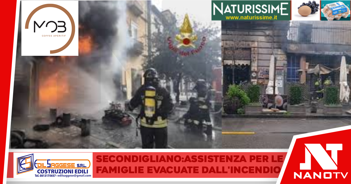 Incendio a Secondigliano: il Comune di Napoli attiva le misure di emergenza e l’assistenza per le famiglie evacuate
