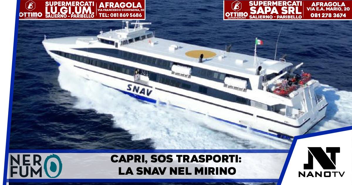 Collegamenti marittimi, il comitato Ustpic scrive alla Snav: “Garantire il pernotto a Capri”