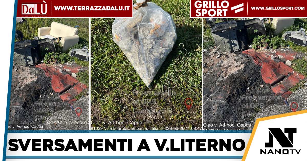 Villa Literno- Rifiuti speciali abbandonati illegalmente da criminali sul territorio