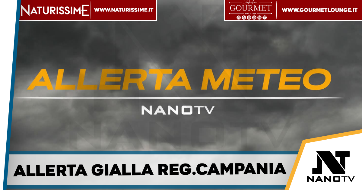 Allerta meteo gialla in Campania: temporali e vento forte per la giornata di venerdi