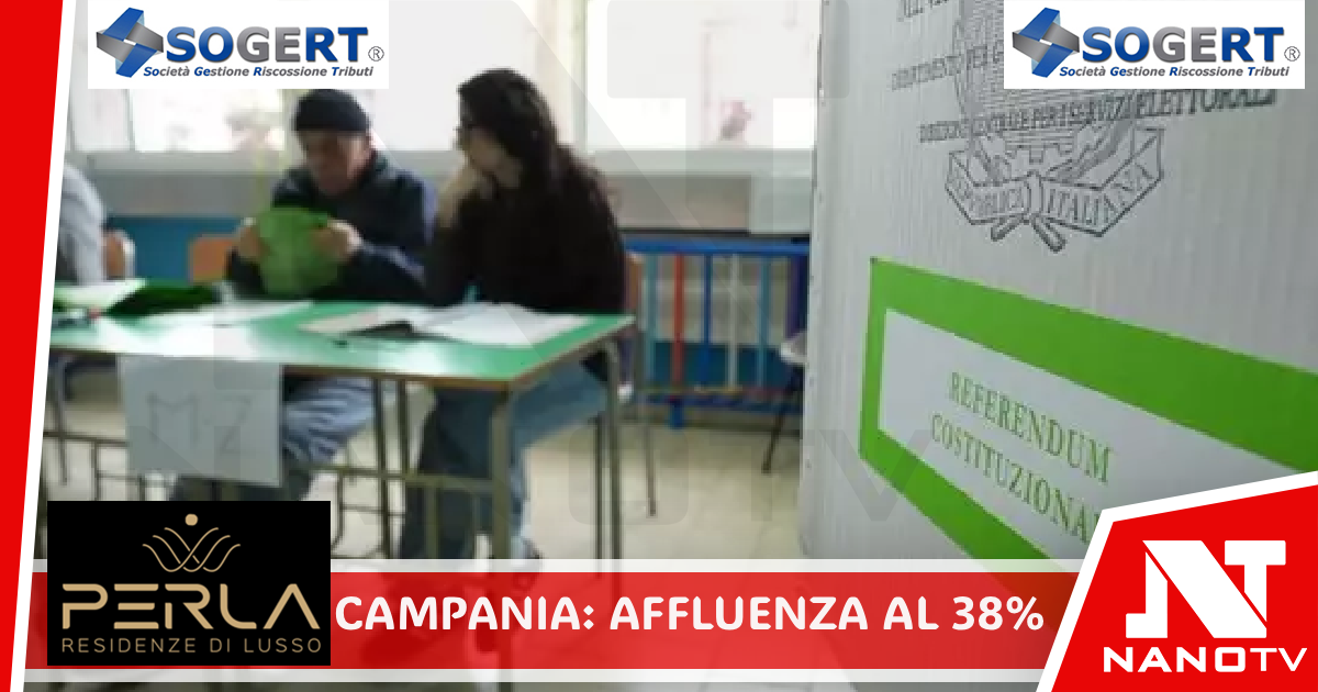 Referendum: in Campania alle 23 l’affluenza sfiora il 38% Per le regionali di novembre alla stessa ora aveva votato il 32%