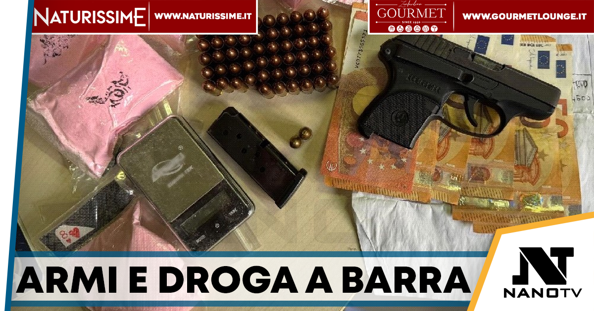 Barra, pistola e droga nascosti in casa: arrestato 20enne