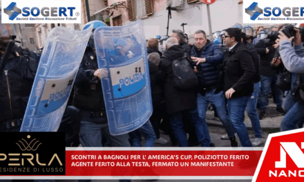 Scontri a Bagnoli per l’America’s Cup, poliziotto ferito Agente ferito alla testa, fermato un manifestante