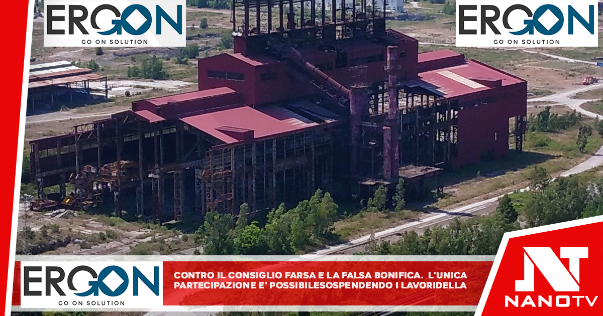 CONTRO IL CONSIGLIO FARSA E LA FALSA BONIFICA. L’UNICA PARTECIPAZIONE È POSSIBILE SOSPENDENDO I LAVORI DELLA VERGOGNA!