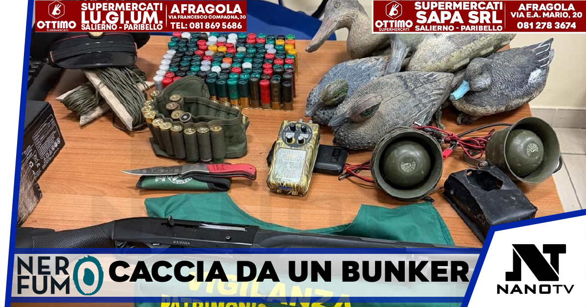 Beccato a cacciare rinchiuso in un bunker: denunciato dopo il blitz dei carabinieri