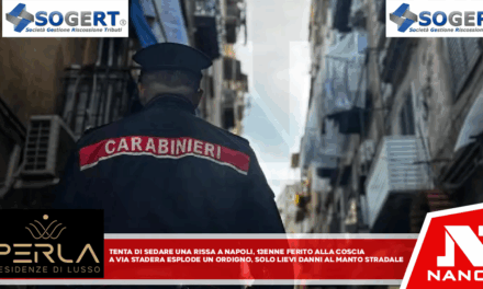 Tenta di sedare rissa a Napoli, 13 enne ferito alla coscia A via Stadera esplode un ordigno, solo lievi danni al manto stradale