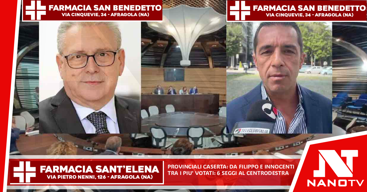 Provinciali Caserta, De Filippo e Innocenti tra i più votati: sei seggi al Centrodestra