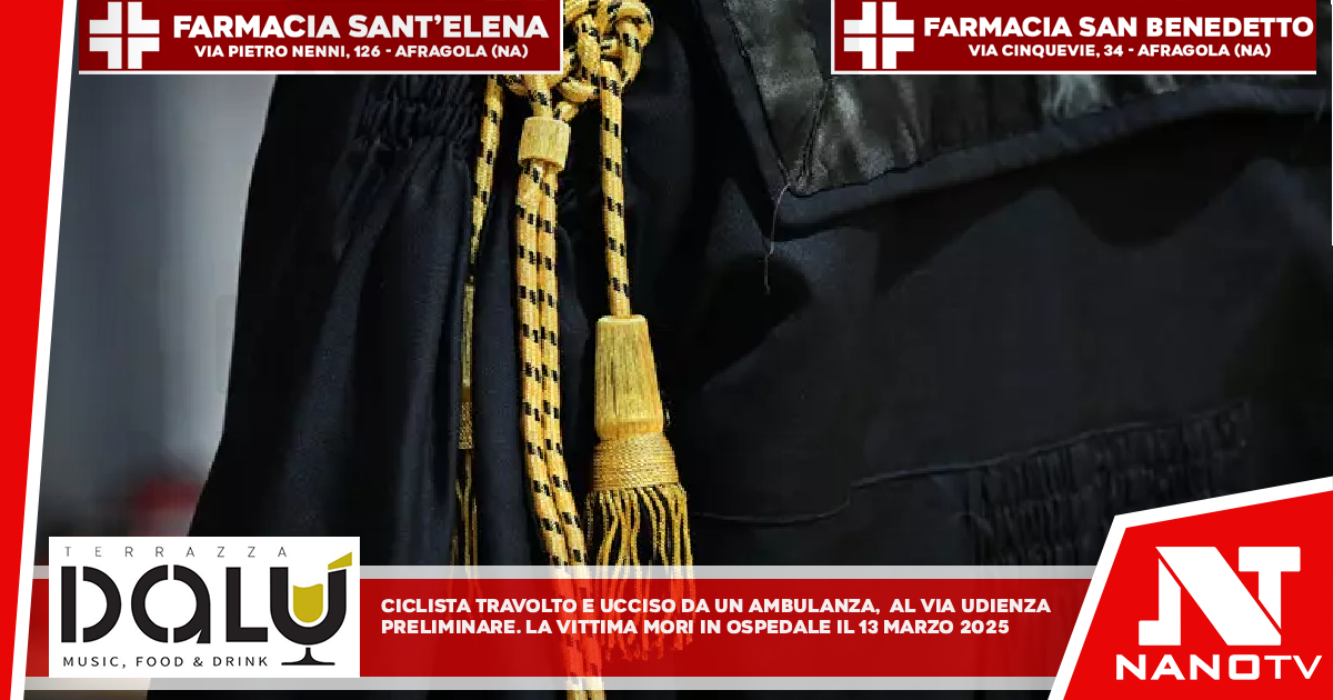 Ciclista travolto e ucciso da ambulanza, al via l’udienza preliminare La vittima morì in ospedale per le gravi ferite il 13 marzo 2025
