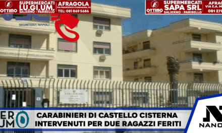 *POMIGLIANO D’ARCO* I carabinieri del nucleo operativo e radiomobile di Castello di Cisterna sono intervenuti presso un locale in via dell’Aeronautica per un 19enne e una 18enne feriti.