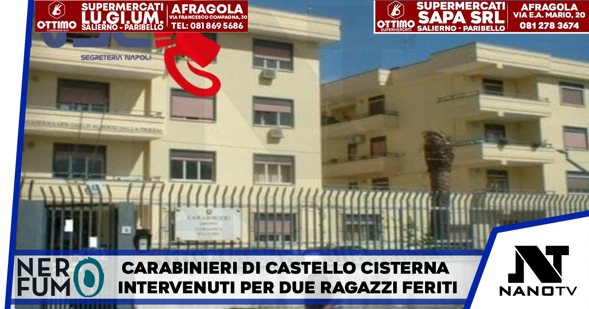 *POMIGLIANO D’ARCO* I carabinieri del nucleo operativo e radiomobile di Castello di Cisterna sono intervenuti presso un locale in via dell’Aeronautica per un 19enne e una 18enne feriti.
