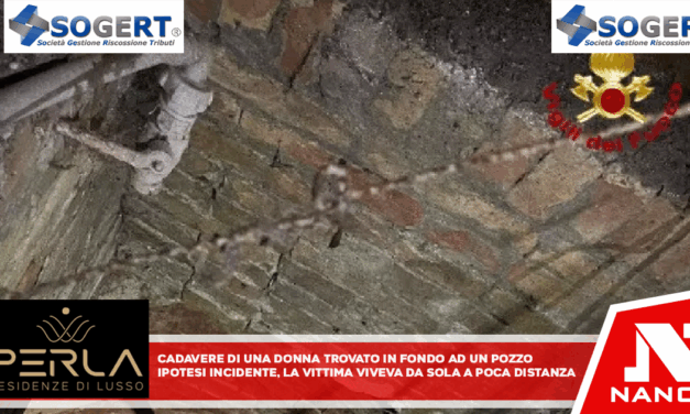 Cadavere di una donna trovato in fondo ad un pozzo Ipotesi incidente, la vittima viveva da sola a poca distanza