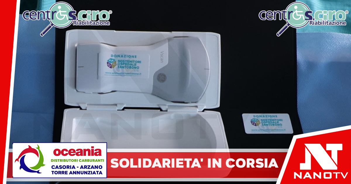 Solidarietà in corsia: la Polizia Municipale dona un innovativo ecografo wireless all’Ospedale Santobono