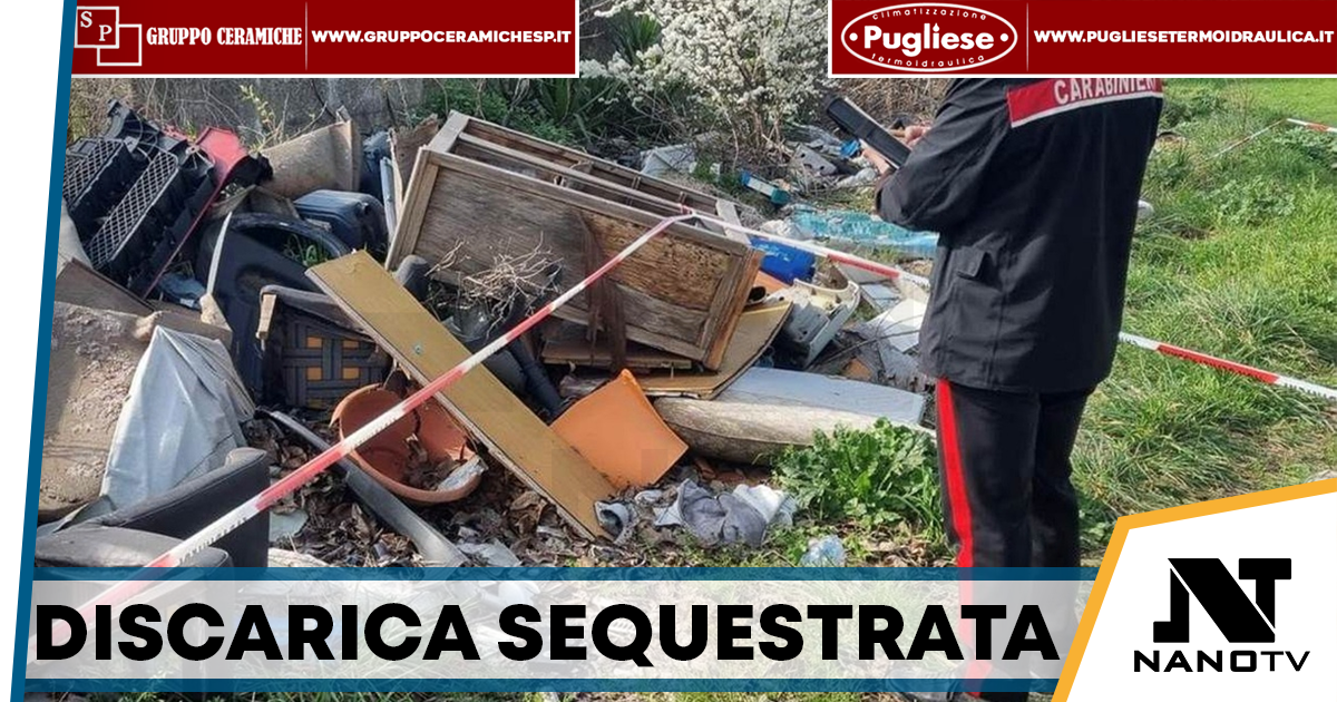 Orta di Atella, scoperta discarica abusiva con rifiuti pericolosi: area sequestrata