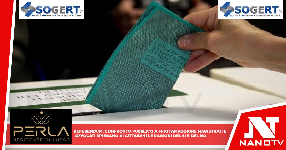 Referendum, confronto pubblico a Frattamaggiore: magistrati e avvocati spiegano ai cittadini le ragioni del Sì e del No