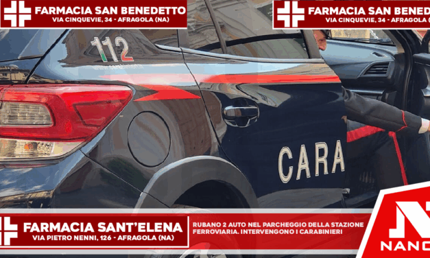 Rubano due auto nel parcheggio della stazione ferroviaria: intervengono i carabinieri