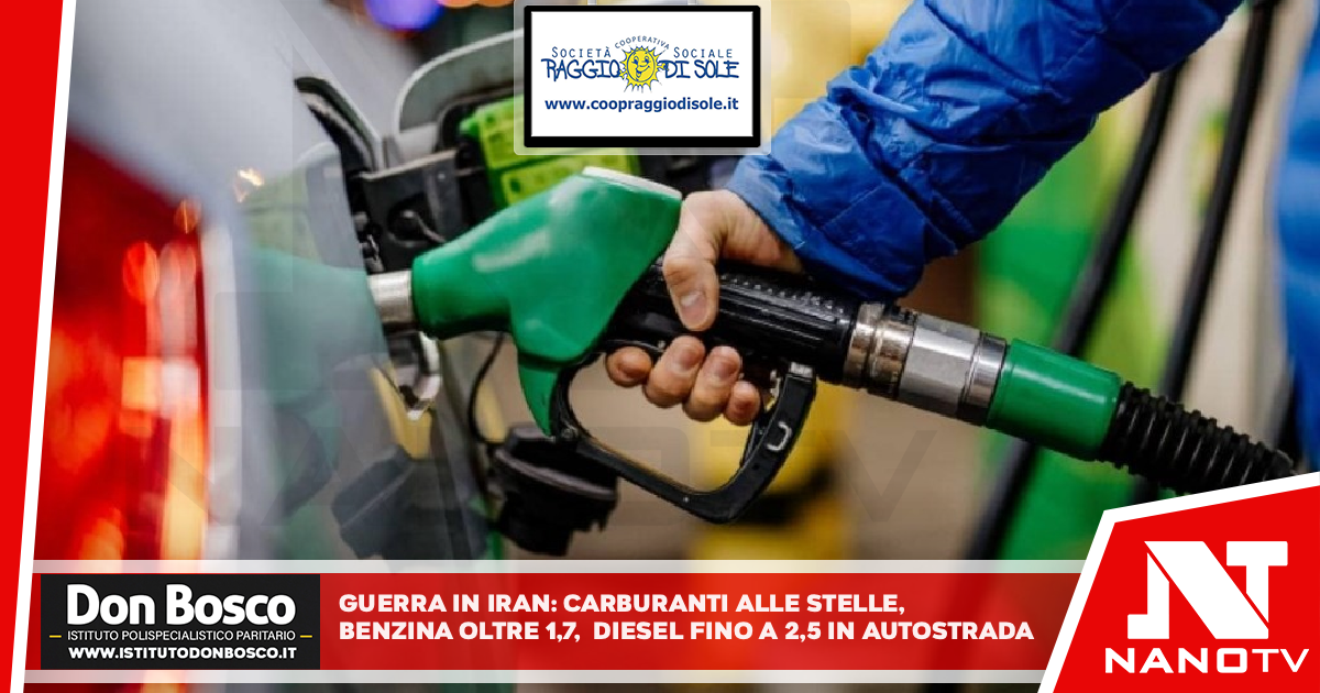 Guerra in Iran Carburanti alle stelle: benzina oltre 1,7 euro, diesel fino a 2,5 in autostrada