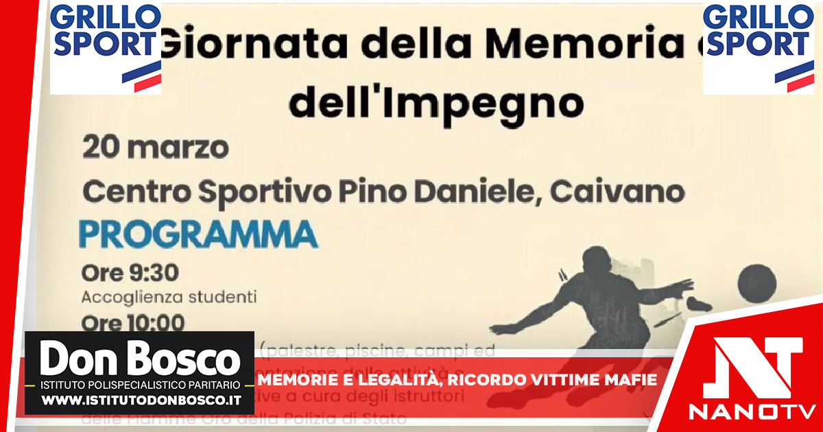 Memoria e legalità, UNICA promuove a Caivano una giornata dedicata ai giovani nel ricordo delle vittime delle mafie