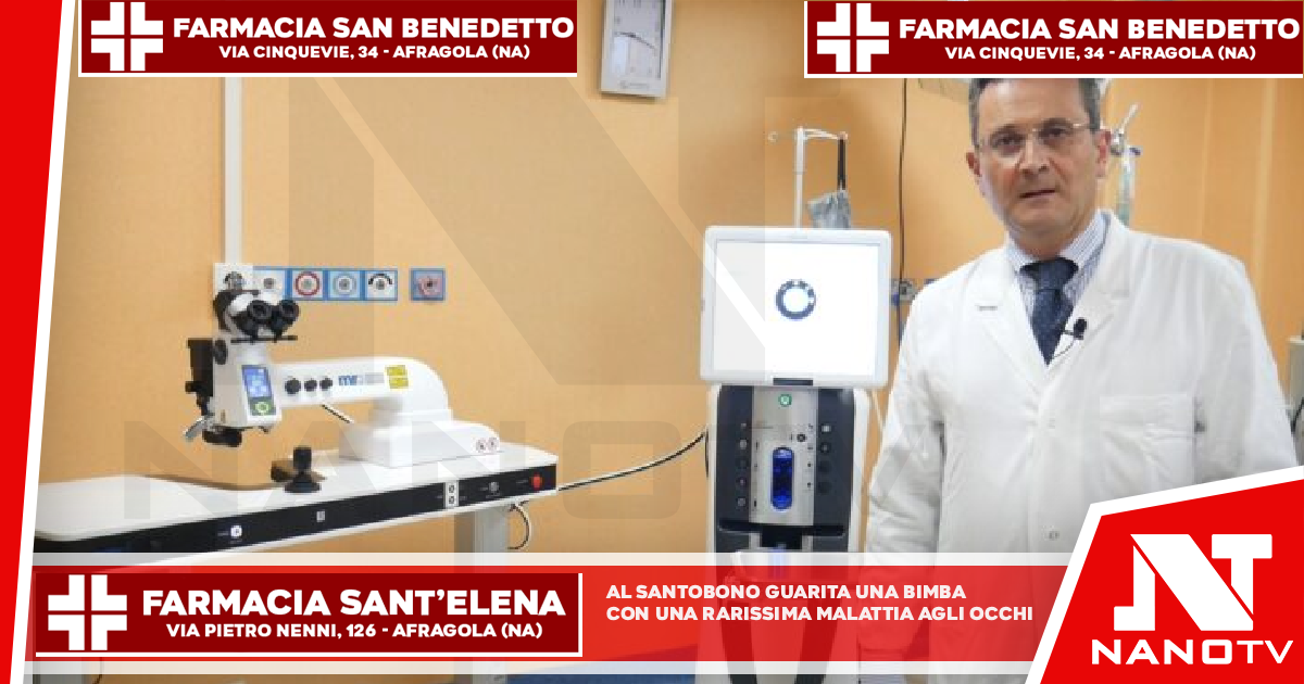 Al Santobono guarita una bimba con una rarissima malattia degli occhi