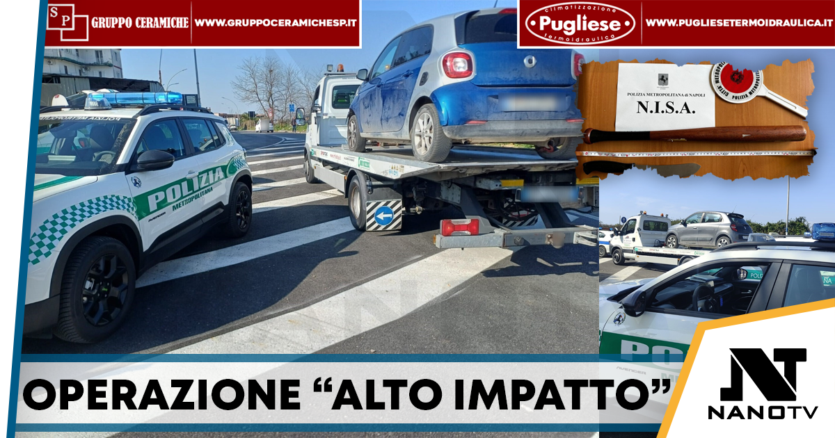 Operazione “Alto Impatto” a Marano di Napoli: 162 persone identificate e veicoli sequestrati