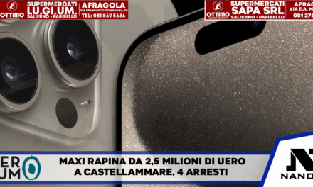 Maxi rapina da 2,5 milioni di euro a Castellammare: quattro arresti