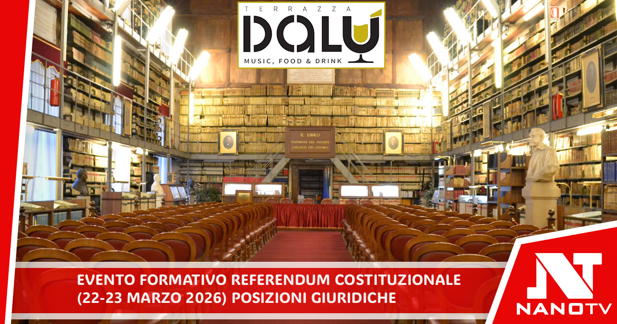 EVENTO FORMATIVO REFERENDUM COSTITUZIONALE (22 E 23 MARZO 2026): POSIZIONI GIURIDICHE