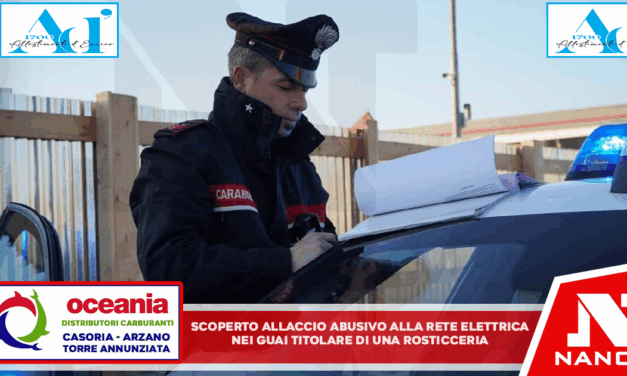 Scoperto allaccio abusivo alla rete elettrica: nei guai titolare di una rosticceria