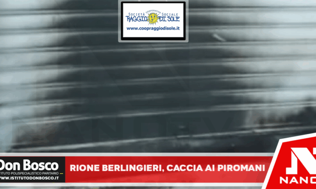Rione Berlingieri, caccia ai piromani dell’attentato contro l’associazione antiracket