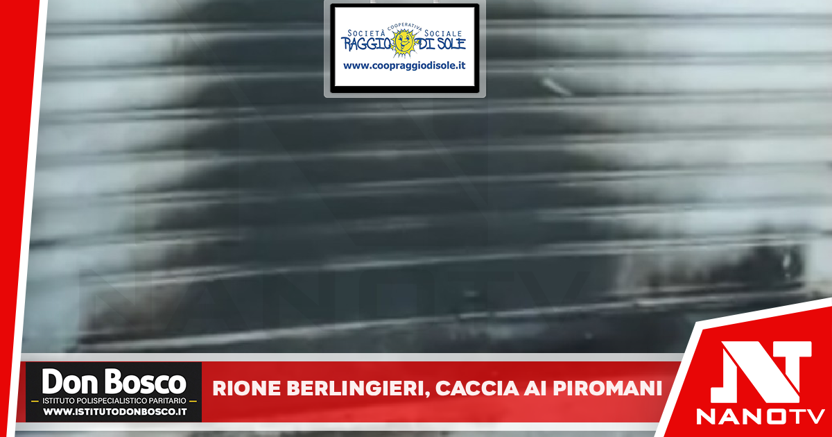 Rione Berlingieri, caccia ai piromani dell’attentato contro l’associazione antiracket