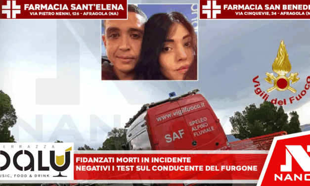 Fidanzati morti in incidente, negativi i test sul conducente del furgone