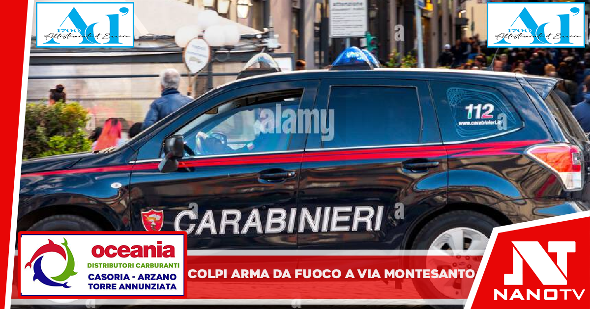 I carabinieri della compagnia Napoli centro intervengono per colpi d’arma da fuoco in via Montesanto