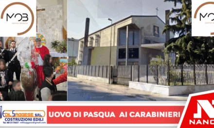 Caivano-In Chiesa un Uovo di Pasqua ai Carabinieri