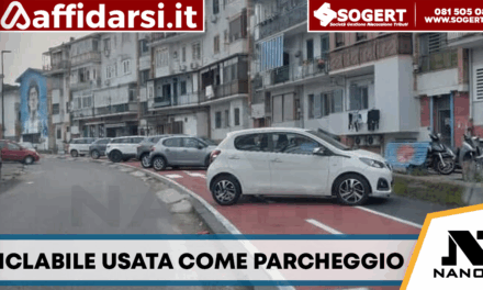 Rione Traiano, pista ciclabile appena realizzata già trasformata in parcheggio