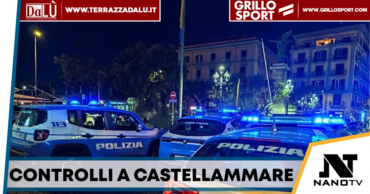 Castellammare di Stabia, controlli interforze: 85 persone identificate e 18 multe