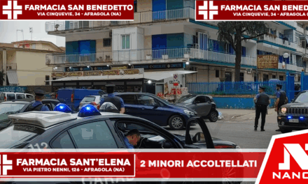 Marano di Napoli : I Carabinieri della locale stazione sono intervenuti a via Falcone per l’accoltellamento di due minori.