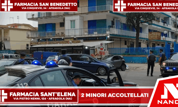 Marano di Napoli : I Carabinieri della locale stazione sono intervenuti a via Falcone per l’accoltellamento di due minori.