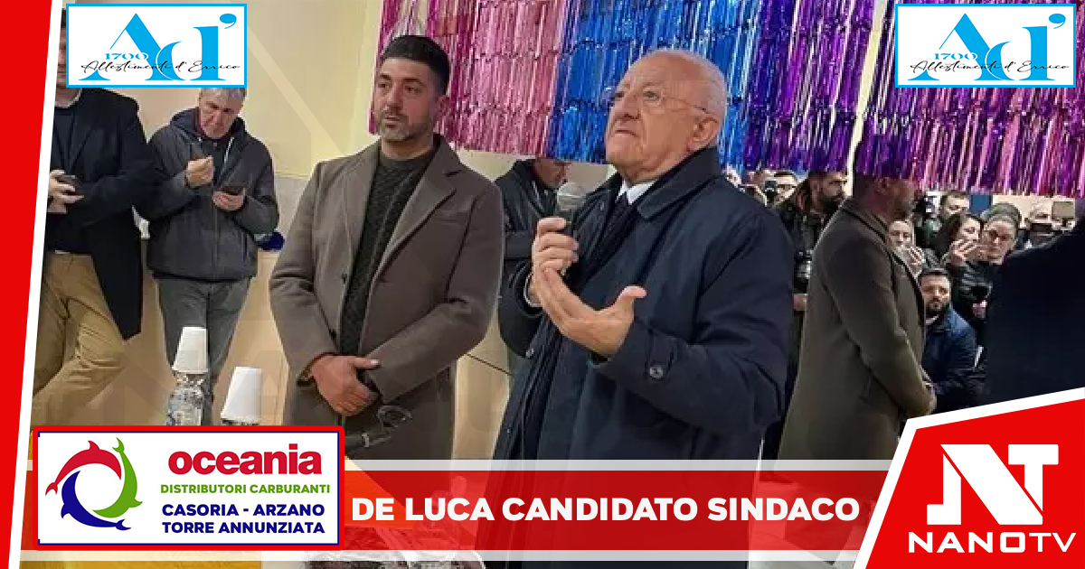 De Luca candidato sindaco a Salerno, al via tour nei quartieri ‘Potevo contrattare un seggio in Parlamento, ho voluto tornare a lavorare nella mia città’