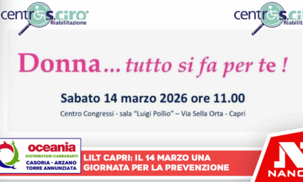 Capri si tinge di rosa: al via l’evento LILT “Donna… tutto si fa per te!” per la prevenzione oncologica