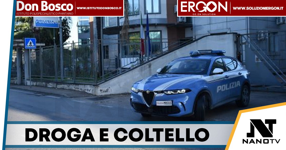 Frattamaggiore, trovata con droga e coltello: arrestata 18enne