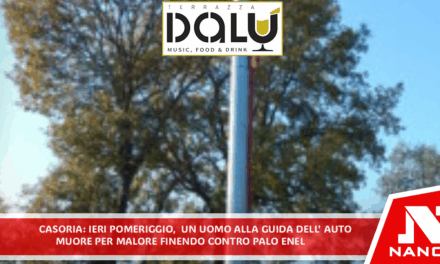 Casoria. Ieri pomeriggio uomo muore alla guida dell auto finendo contro palo Enel