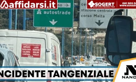 Tangenziale di Napoli, tamponamento a catena al Vomero: traffico in tilt e 2 km di coda