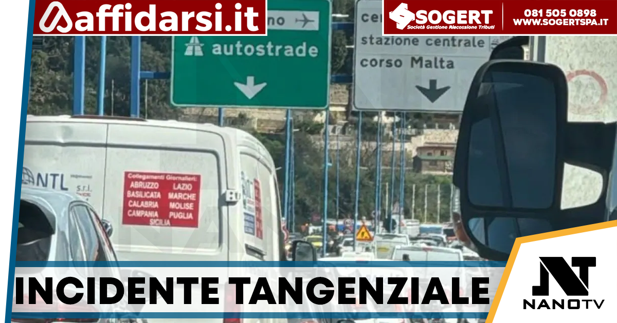 Tangenziale di Napoli, tamponamento a catena al Vomero: traffico in tilt e 2 km di coda