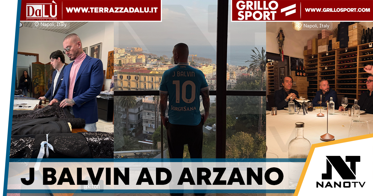 Il cantante internazionale J Balvin tra Napoli e Arzano: visita alla maison Kiton e incontro con la famiglia Paone