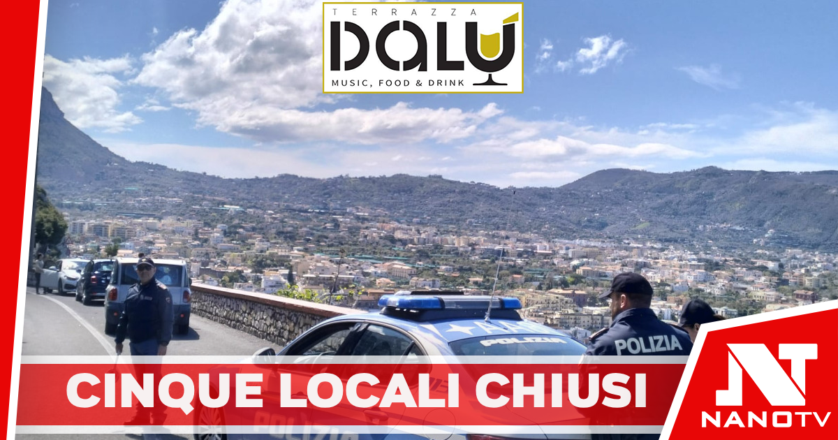 *Polizia di Stato: 5 locali chiusi con provvedimenti ex art. 100 T.U.L.P.S. tra Napoli e provincia.*
