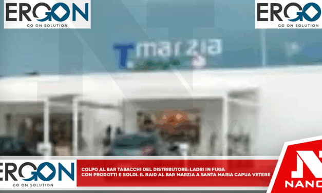 Colpo al bar tabacchi del distributore: ladri in fuga con prodotti e soldi Il raid al Bar Marzia di via Napoli a Santa Maria Capua Vetere in località Sant’Andrea dei Lagni