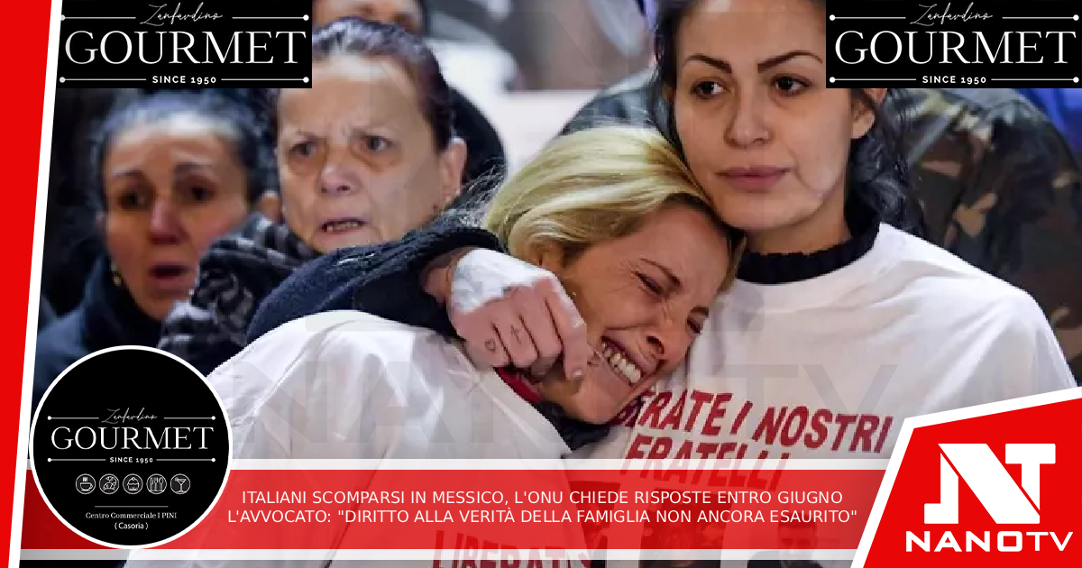 Italiani scomparsi in Messico, l’Onu chiede risposte entro giugno L’avvocato: “Diritto alla verità delle famiglie non ancora esaurito”