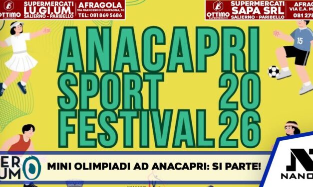 Anacapri si tinge di giallo: torna lo Sport Festival tra Mini Olimpiadi e benessere