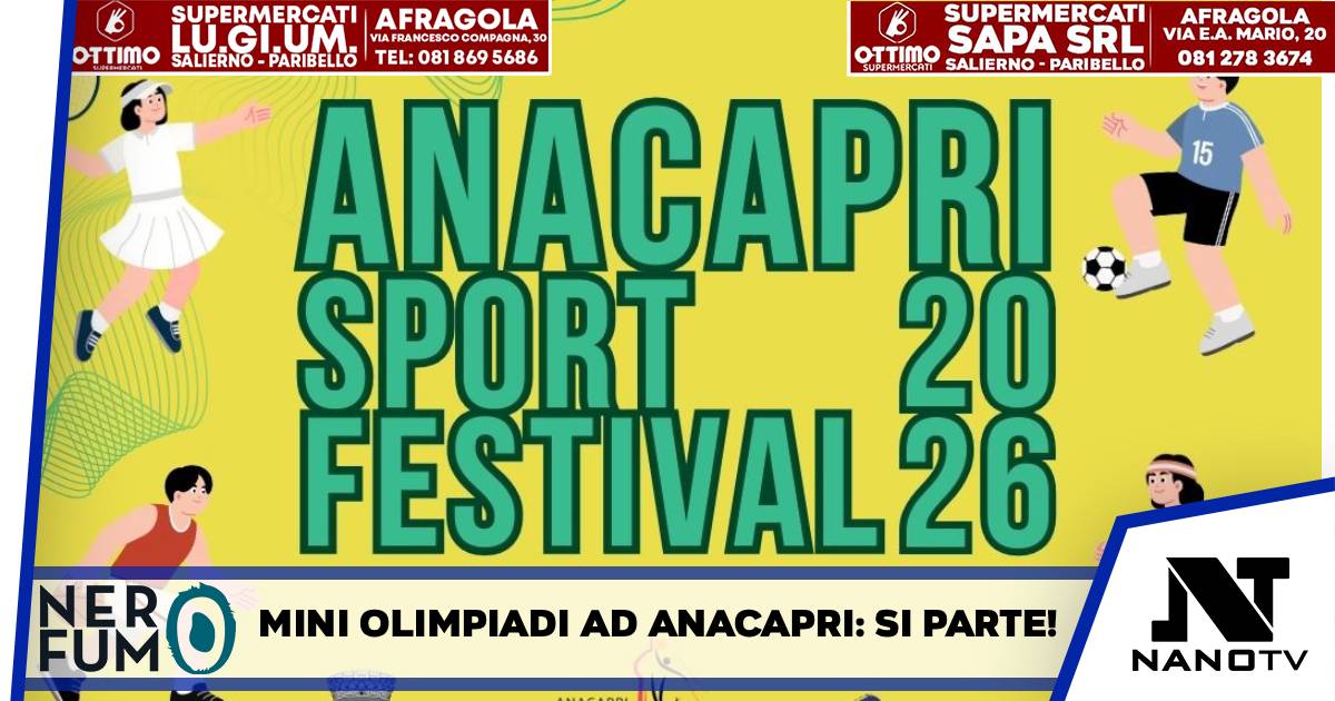 Anacapri si tinge di giallo: torna lo Sport Festival tra Mini Olimpiadi e benessere